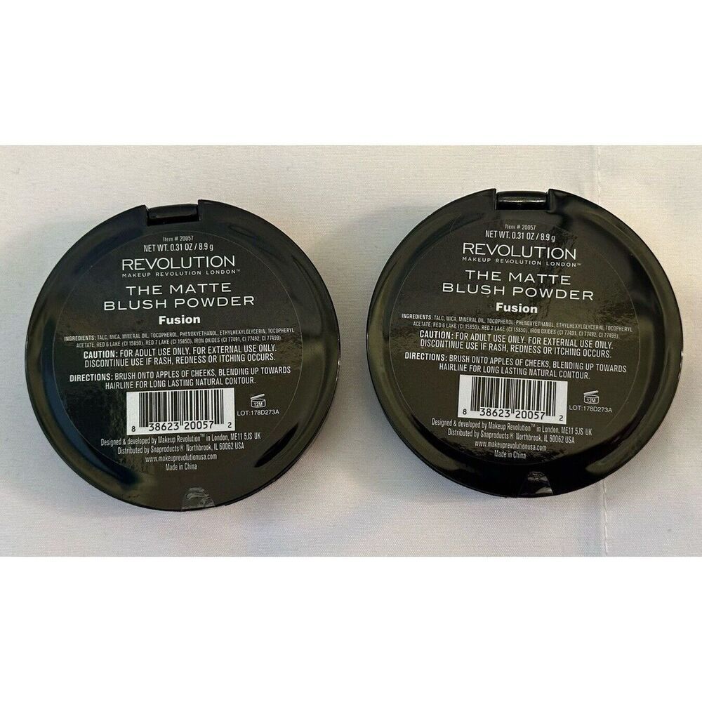 Revolution The Matte Blush Powder Set of 2 “Fusion” NEW - Picture 3 of 3
